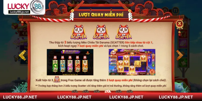 Nếu trúng được 3 Scatter thì anh em sẽ tham gia vòng quay bí ẩn